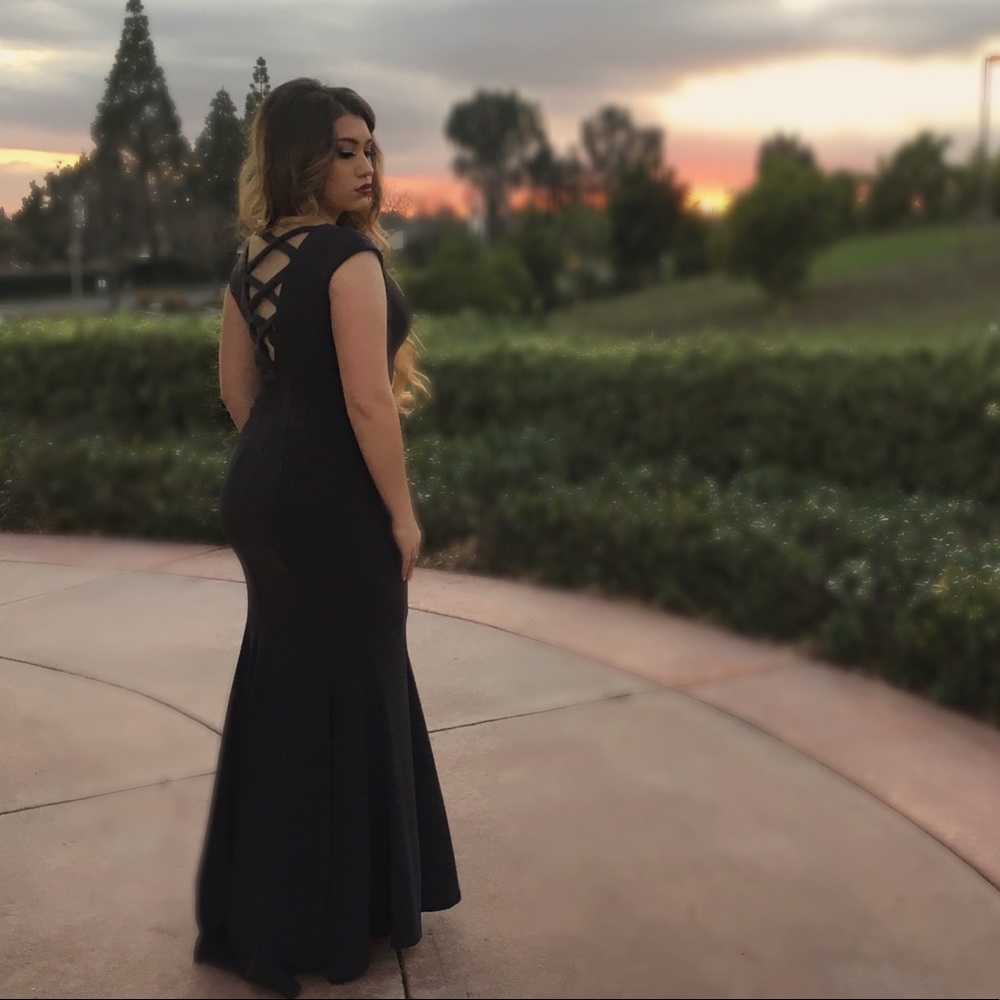 Dark Charcoal Special Occasion Gown Prom Dress